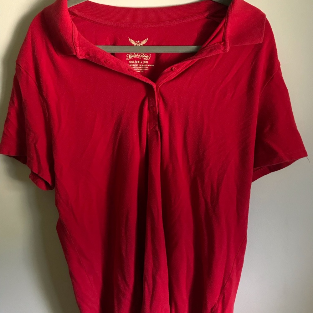 Red faded glory shirt size xxl